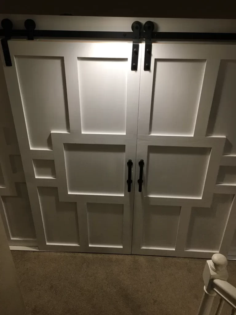 barn doors in basement